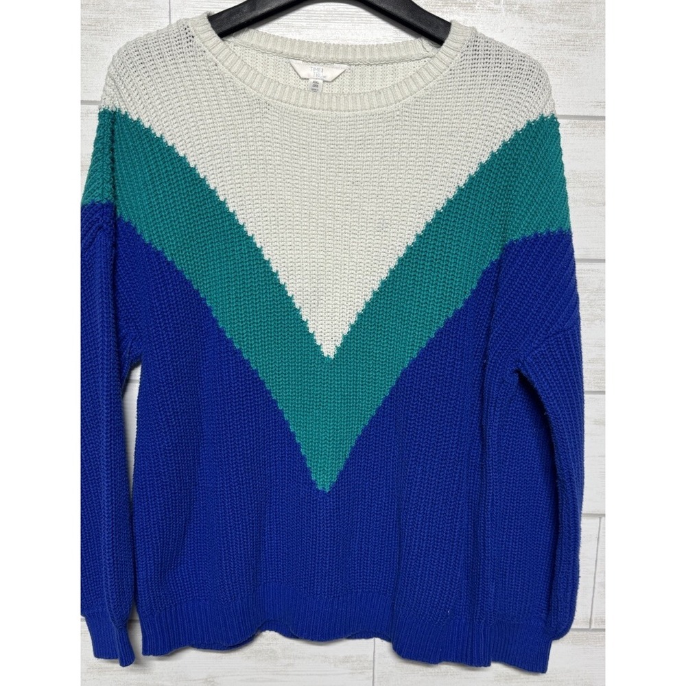 Vtg Time And Tru Womens long sleeve pullover knit sweater Plus size XXL 20